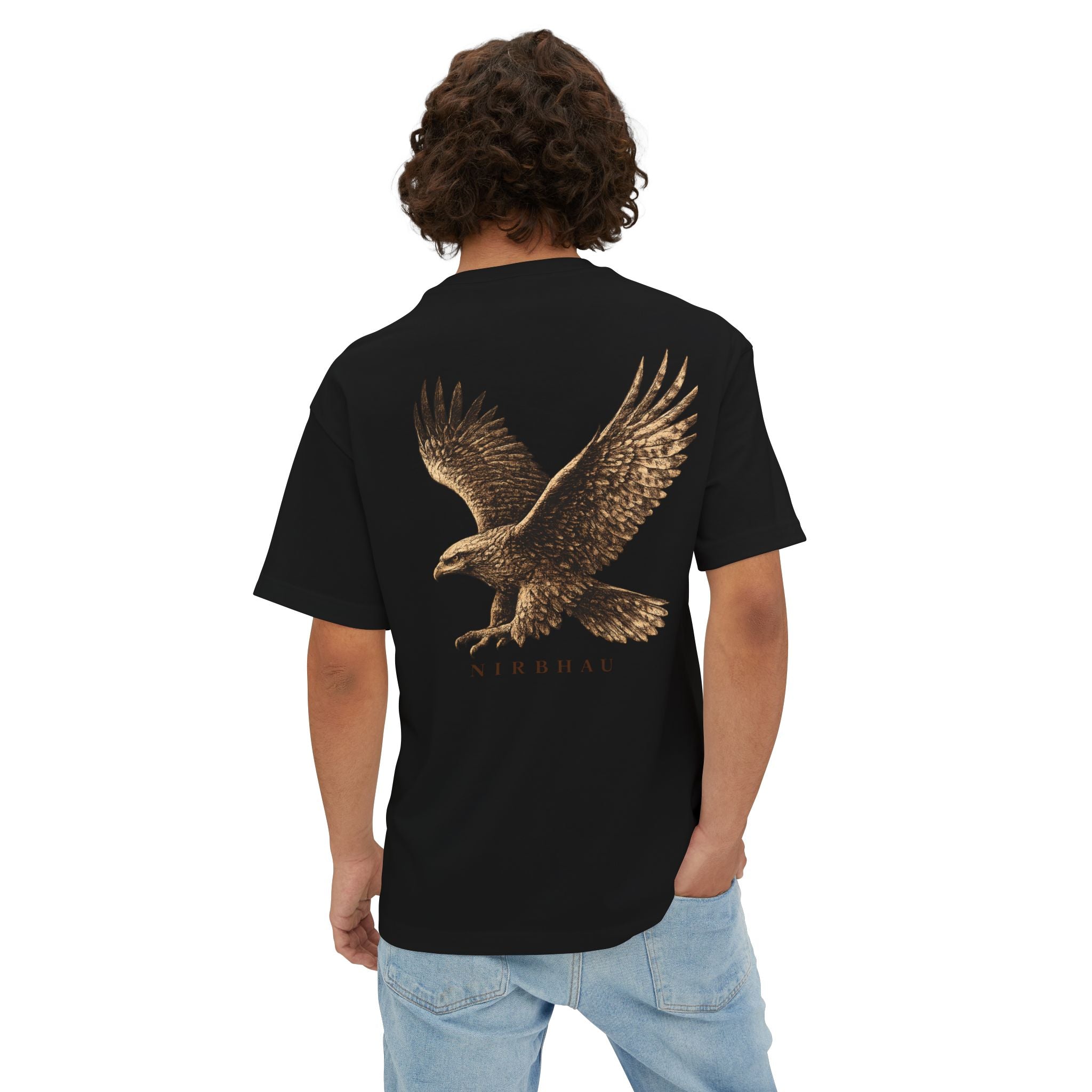 Fauj Eagle – Nirbhau Boxy Tee | Sikh Streetwear